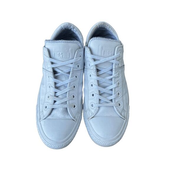 Chuck Taylor All Star Leather White size sneakers size 10 - Picture 4 of 9
